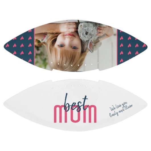 可愛いピンク最高ののハートお母さんの日 アメリカンフットボール (パネル)