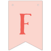 可愛いピンク第1誕生日バルーンバナー バンティングフラッグ (第2の旗)