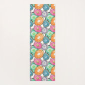 可愛いピンク色のオレンジ色のヘードパターパーソナライズされたン ヨガマット (裏面)