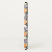 可愛いピンク色のオレンジ色のヘードパターパーソナライズされたン Case-Mate iPhoneケース (裏面/右)