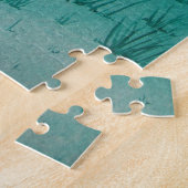 可愛いピンク色のカラフルの花ファーム動物 ジグソーパズル (側面)