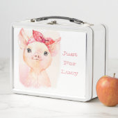 可愛いピンク色のピグメタルランチボックス メタルランチボックス (インサイチュ)