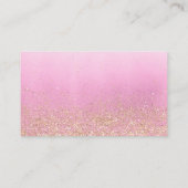 可愛いピンク蝶の赤ちゃんシャワー本のための赤ちゃん エンクロージャーカード (裏面)