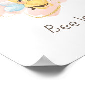 可愛いピンク/イエロービー愛!子供部屋ポスター ポスター (角)