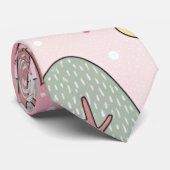 可愛いピンク ネクタイ (ロール)