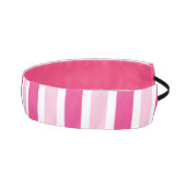 可愛いピンク&ホワイトのストライプ アスレチックヘッドバンド (右)