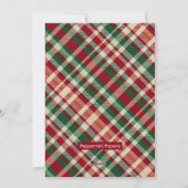 可愛いピーキングジャージーカウムーークリスマススノーウィー シーズンカード (裏面)