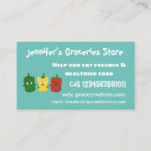 可愛いピーマン唐辛子カプシウムトリオ歌唱漫画 名刺 (正面)