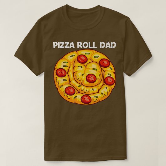 可愛いピ転がザデザインパパメンピザスナック食品用 Tシャツ (デザイン正面)
