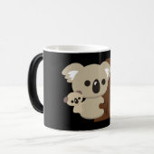 可愛いファミリーマザーコアラベアウィズベビー モーフィングマグカップ (正面左)