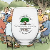 可愛いファミリールートの名前の追加日付 ステムなしワイングラス