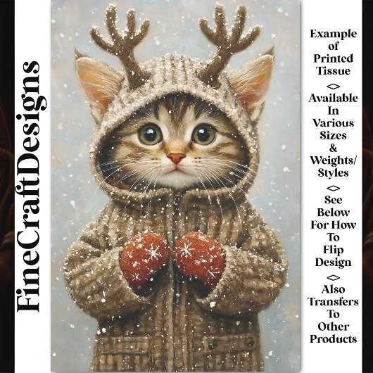 可愛いファンタジーキッテントインデナ〔雄ジカの〕枝角AL2デクページ 薄葉紙