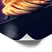 可愛いファンタジーキャットDJビニル ポスター (コーナー)