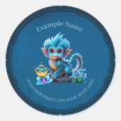 可愛いファンタジー ラウンドシール (正面)