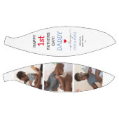 可愛いファーザーズデイパパ写真コラージュ バスケットボール (パネル)