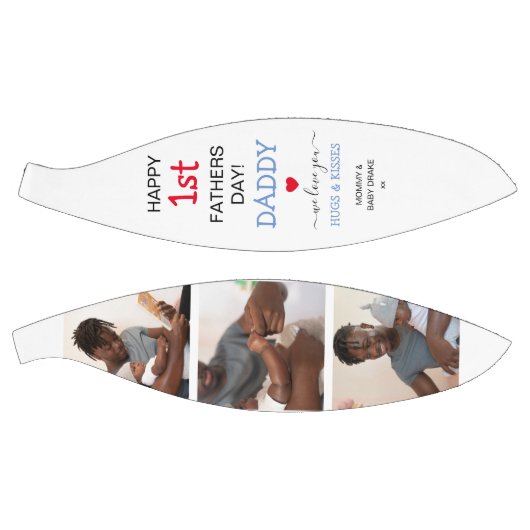 可愛いファーザーズデイパパ写真コラージュ バスケットボール (パネル)