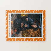 可愛いファーストハロウィーンベビー写真 ジグソーパズル (横)