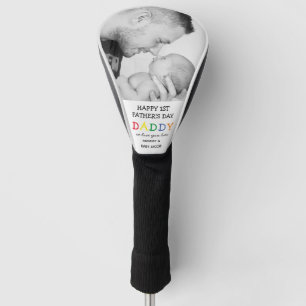 可愛いファースト・ファースト・デーのパパの写真 ゴルフヘッドカバー