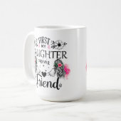 可愛いファースト・マイ・ドーターラップ コーヒーマグカップ (正面左)