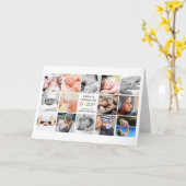 可愛いファースト・父親の日パパ |フォトコラージュ カード (黄色い花)