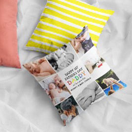 可愛いファースト・父親の日パパ |フォトコラージュ クッション