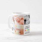可愛いファースト・父親の日パパ |フォトコラージュ コーヒーマグカップ (正面左)