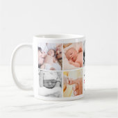 可愛いファースト・父親の日パパ |フォトコラージュ コーヒーマグカップ (左)