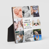 可愛いファースト・父親の日パパ |フォトコラージュ フォトプラーク (正面)