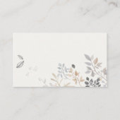 可愛いファームシックフローラディスプレイシャワー赤ちゃんシャワー エンクロージャーカード (裏面)