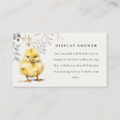 可愛いファームシックフローラディスプレイシャワー赤ちゃんシャワー エンクロージャーカード (正面)