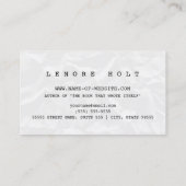 可愛いフィクション作家とレトロブルー 名刺 (裏面)