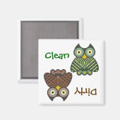 可愛いフイルズクリーン汚れ食洗機磁石 マグネット (正面/裏面)