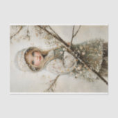 可愛いフェアブロンドガール，パステルフローラCA8デクページ 薄葉紙 (正面)