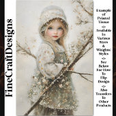 可愛いフェアブロンドガール,パステルフローラCA8デクページ 薄葉紙