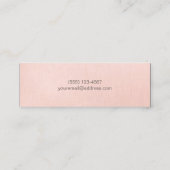 可愛いフェイク続編美しいファッションメイクアップアーティスト スキニー名刺 (裏面)