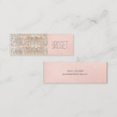 可愛いフェイク続編美しいファッションメイクアップアーティスト スキニー名刺 (正面/裏面)