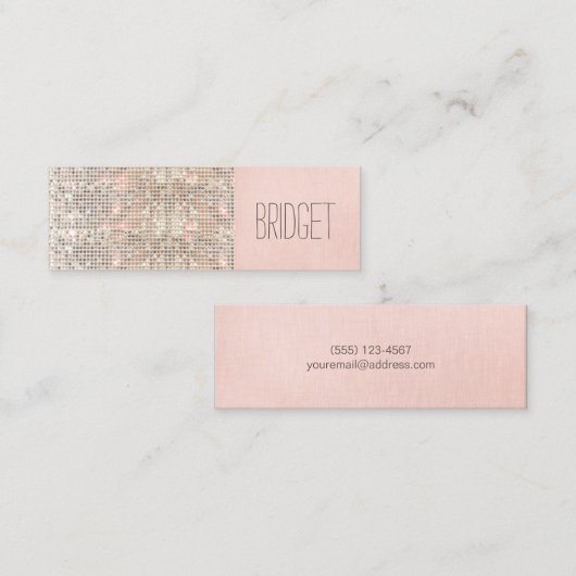 可愛いフェイク続編美しいファッションメイクアップアーティスト スキニー名刺 (正面/裏面)