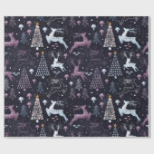 可愛いフェスティバルウッドランドトナディースクリスマス ラッピングペーパー (フラット)