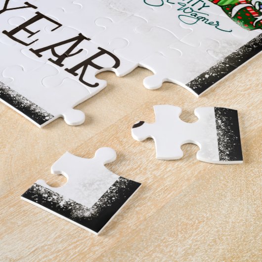 可愛いフェスティバルクリスマスツリー感動的ジグソー ジグソーパズル (側面)