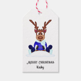 可愛いフェスティバルクリスマストナカスタマイズリ ギフトタグ