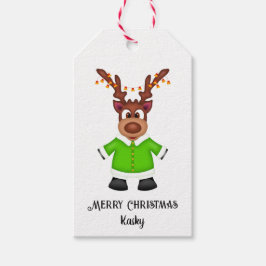 可愛いフェスティバルクリスマストナカスタマイズリ ギフトタグ