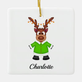 可愛いフェスティバルクリスマストナカスタマイズリ セラミックオーナメント