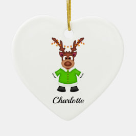 可愛いフェスティバルクリスマストナカスタマイズリ セラミックオーナメント
