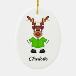 可愛いフェスティバルクリスマストナカスタマイズリ セラミックオーナメント
