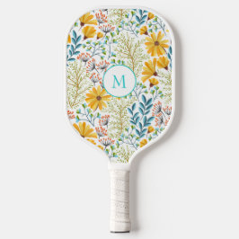 可愛いフェミニンヴィンテージ柄 ピックルボールラケット