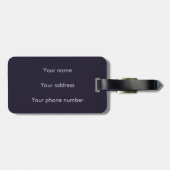 可愛いフェレットのペットアートかわいい動物 ラゲッジタグ (裏面横)