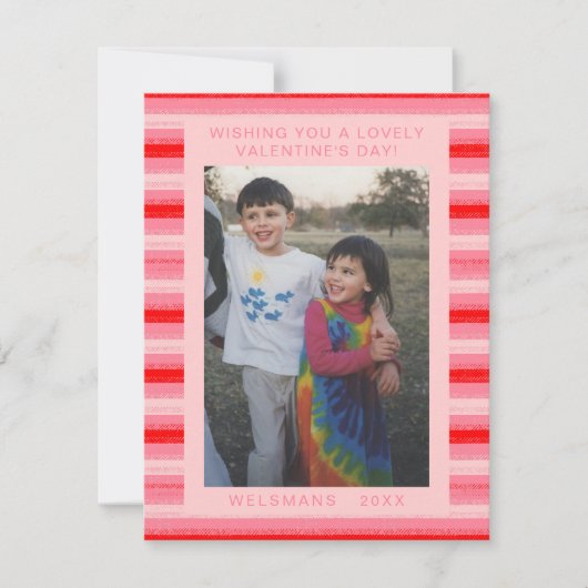 可愛いフォトバレンタインデー シーズンカード (正面)