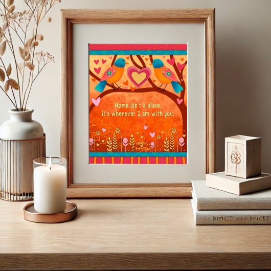 可愛いフォークバインスパイアリズホーム引用文インスピレーション ポスター