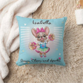 可愛いフカラフルレンチェ愛唱学校スピリット クッション (ブランケット)