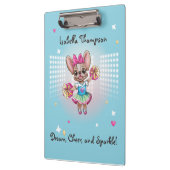 可愛いフカラフルレンチェ愛唱学校スピリット クリップボード (左)